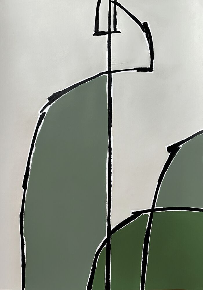 Organic Green Shapes art print by Andrea Reichhart for $57.95 CAD