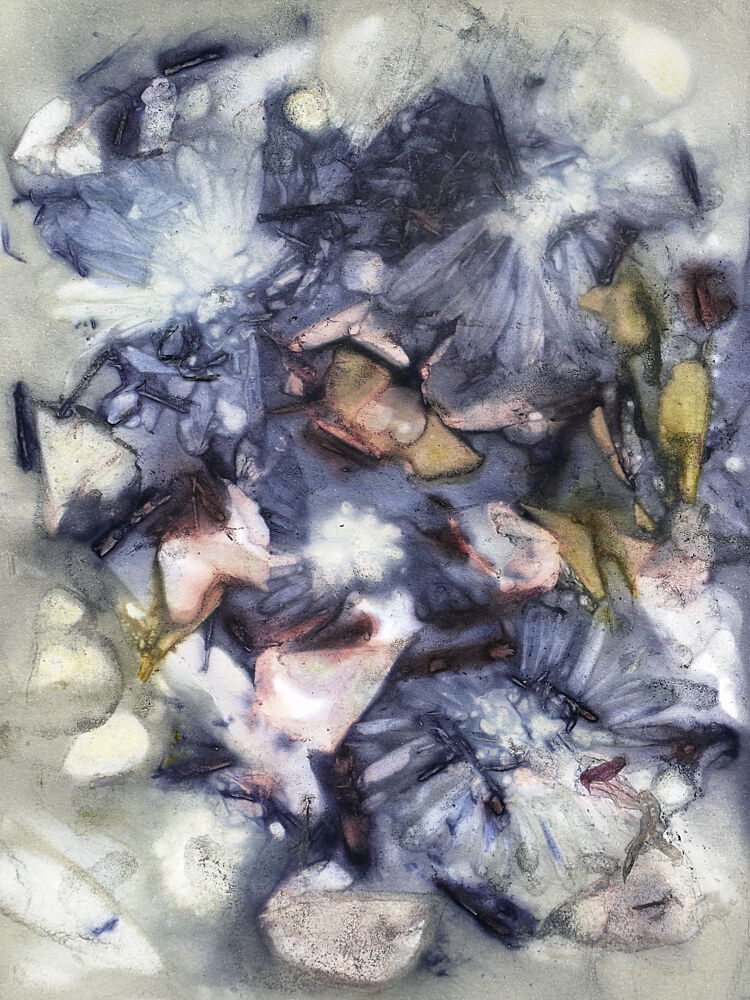 Ethereal Blue Abstract art print by Kathrinmay for $57.95 CAD