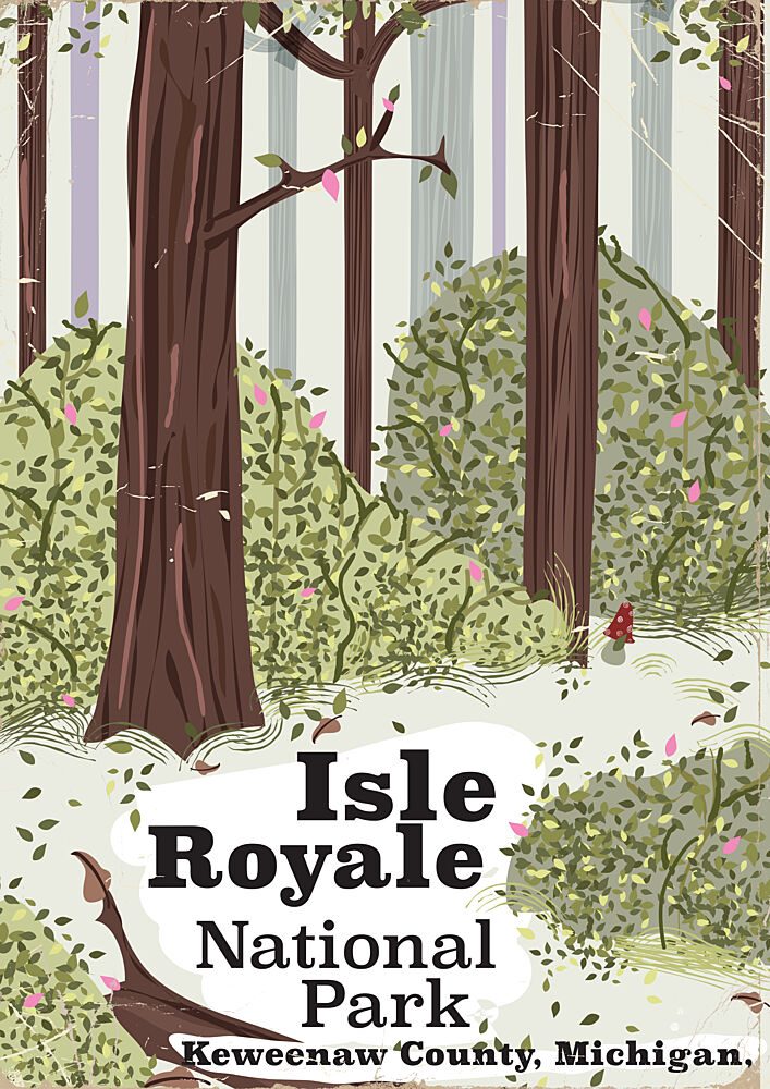 Isle Royale Forest Path art print by Nicholas for $57.95 CAD