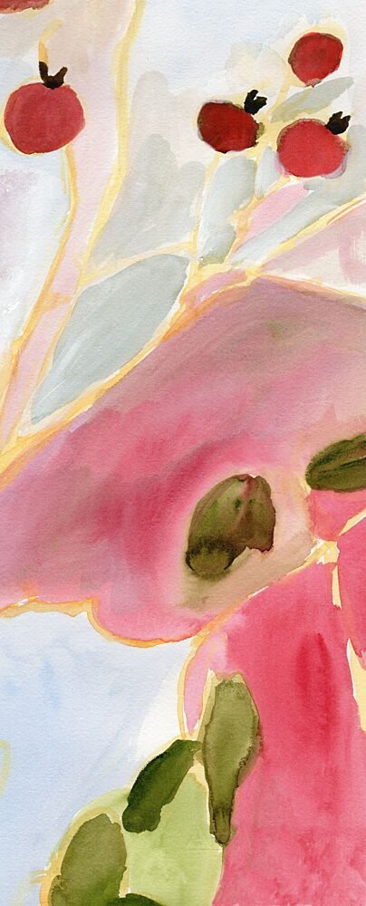 Abstract Pink Berries art print by Janel Bragg for $57.95 CAD
