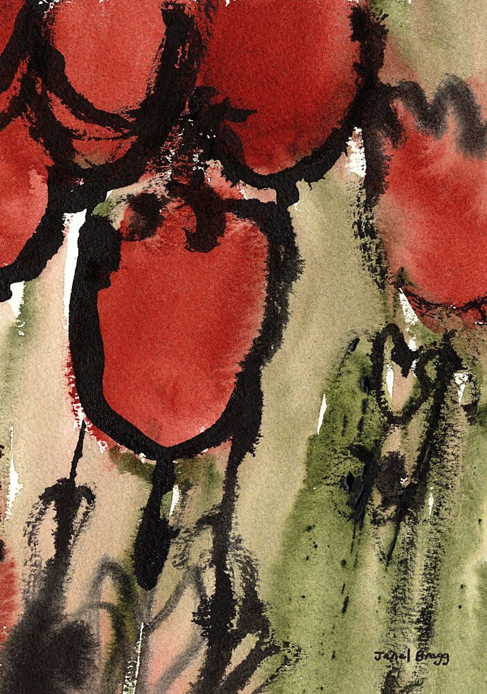 Red Tomato Abstract art print by Janel Bragg for $57.95 CAD
