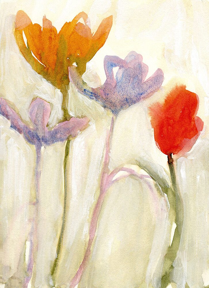 Soft Watercolor Tulips art print by Janel Bragg for $57.95 CAD