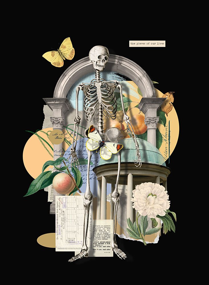 Surreal Skeleton Garden art print by Marja van den Hurk for $57.95 CAD