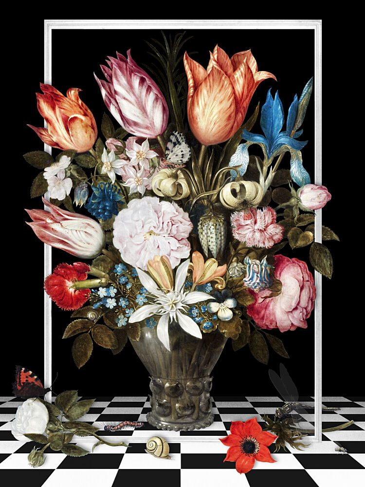 Baroque Floral Still Life art print by Marja van den Hurk for $57.95 CAD