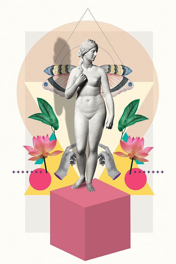 Venus with Butterfly Wings art print by Marja van den Hurk for $57.95 CAD