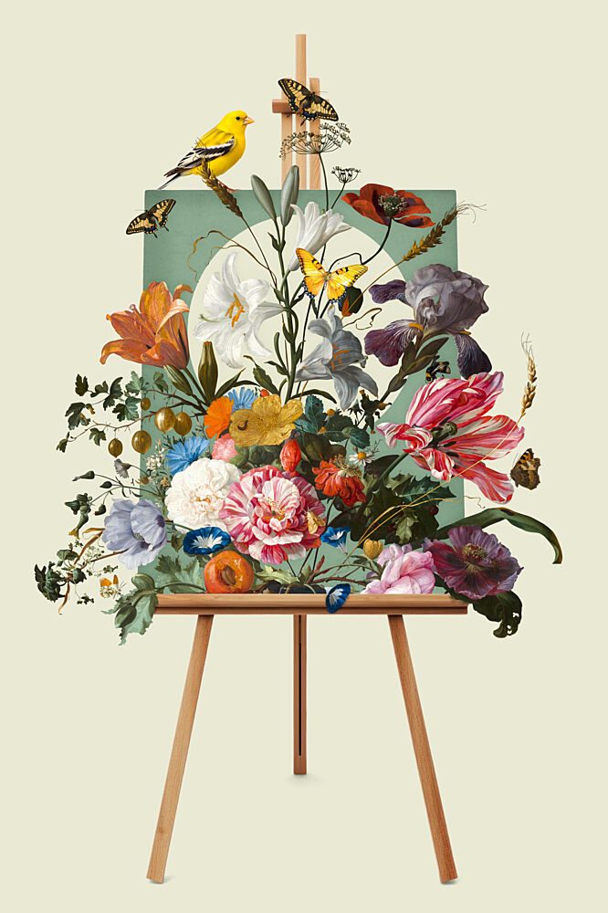 Vibrant Botanical Still Life art print by Marja van den Hurk for $57.95 CAD