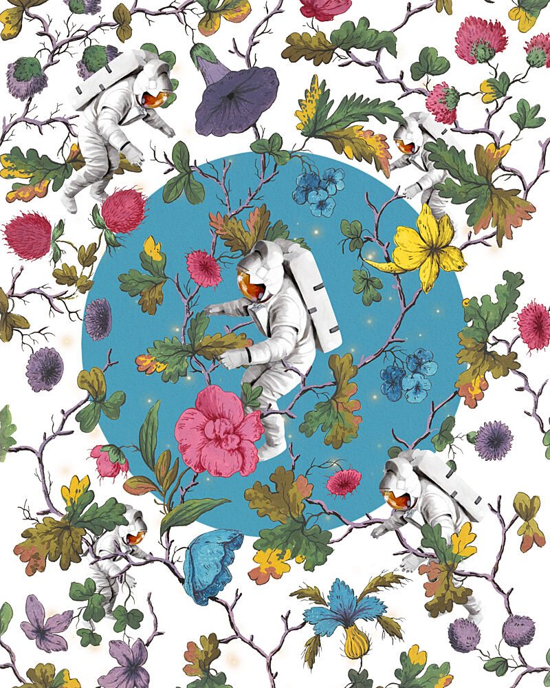 Cosmic Garden Explorers art print by Marja van den Hurk for $57.95 CAD