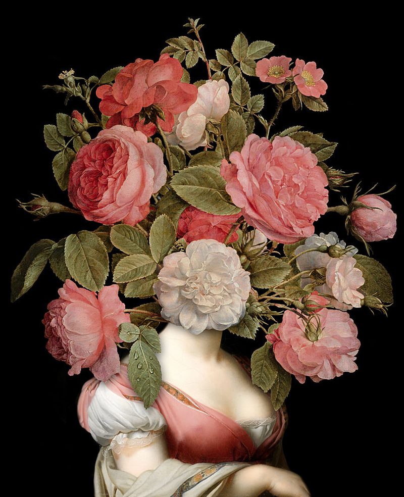 Baroque Rose Bust art print by Marja van den Hurk for $57.95 CAD