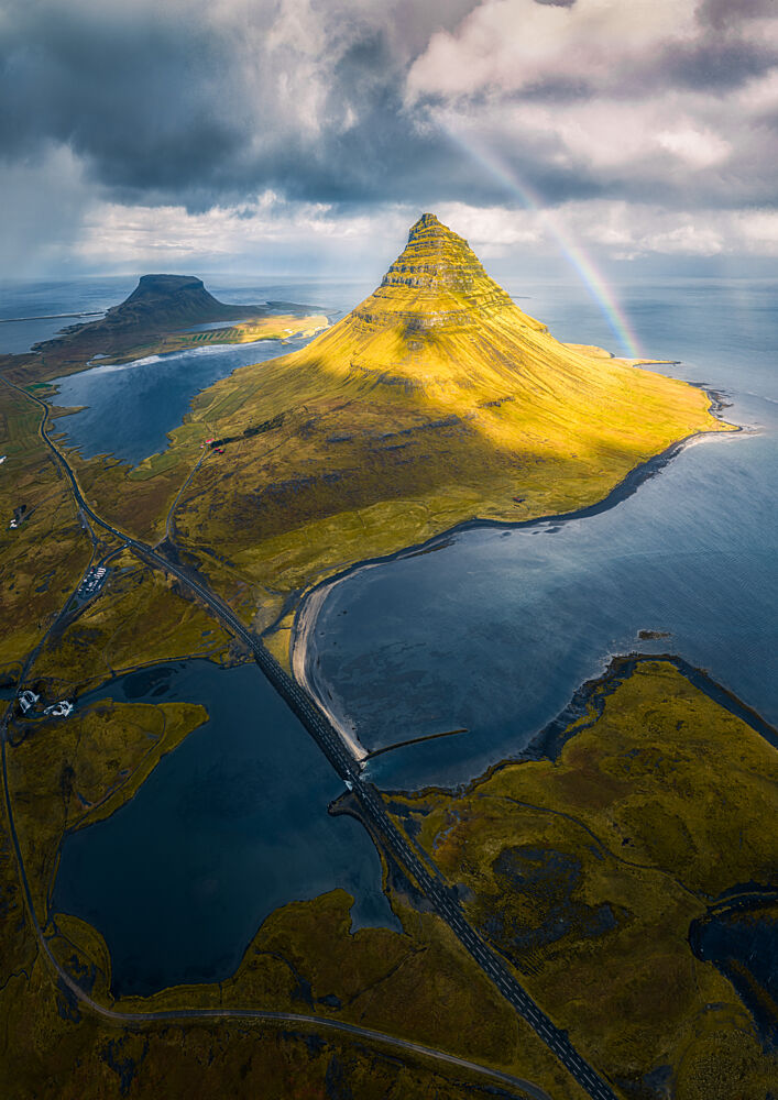 Icelandic Rainbow Mountain art print by Yuan Cui for $57.95 CAD