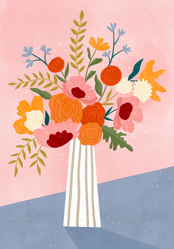 Modern Floral Arrangement art print by Bea Muller for $57.95 CAD