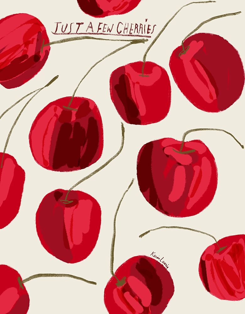 Sweet Red Cherries art print by Karin Lauria for $57.95 CAD