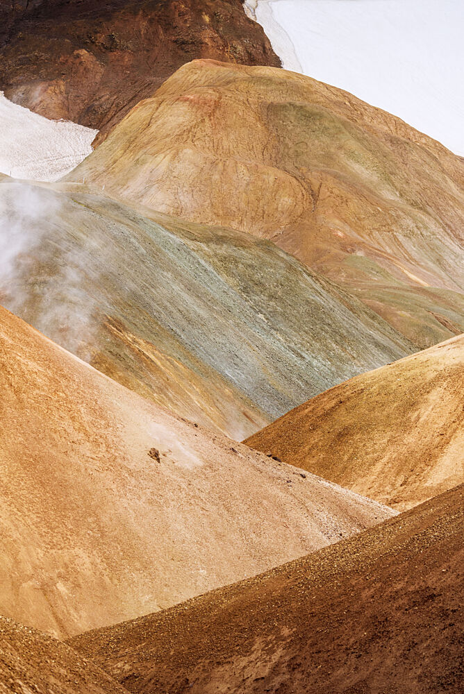 Colorful Geothermal Hills art print by Bogdan Barbulescu for $57.95 CAD
