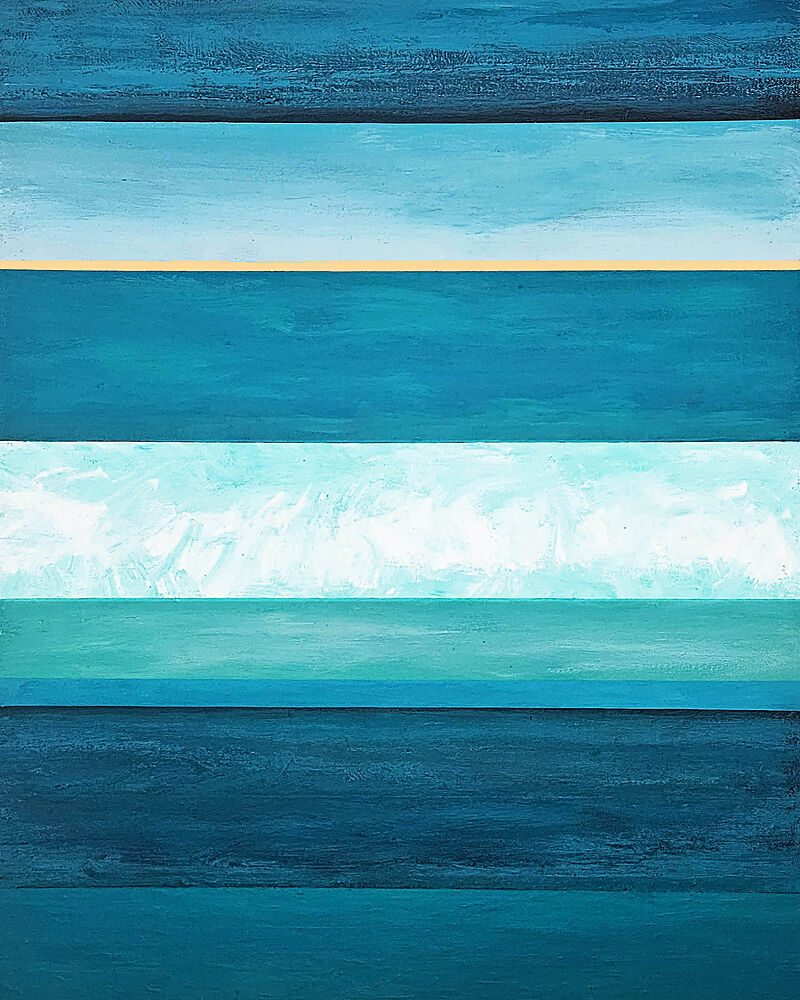Ocean Horizon Blues art print by Vanessa Ryan for $57.95 CAD