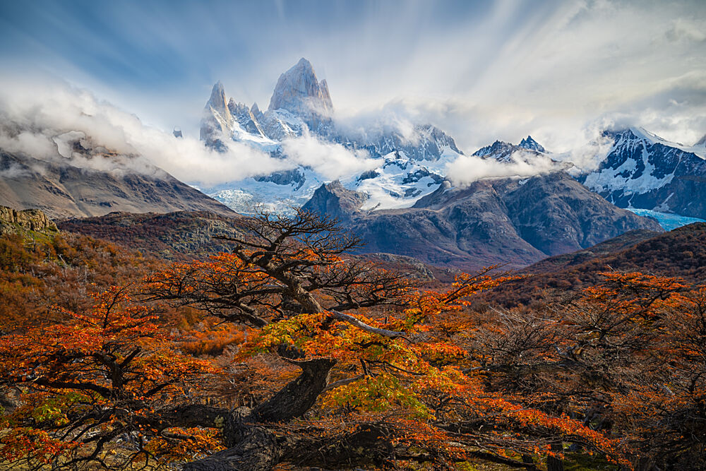 Fitz Roy Autumn Landscape art print by Hua Tang for $57.95 CAD