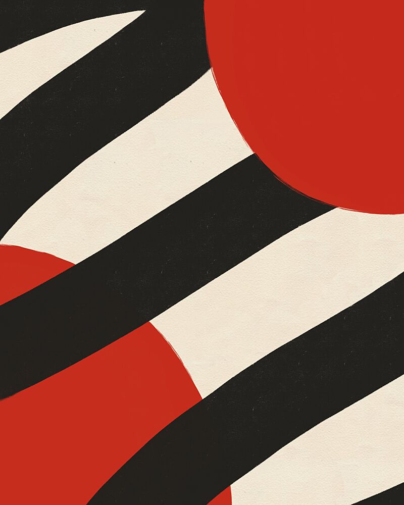 Bold Red Geometric art print by Deepthi S for $57.95 CAD