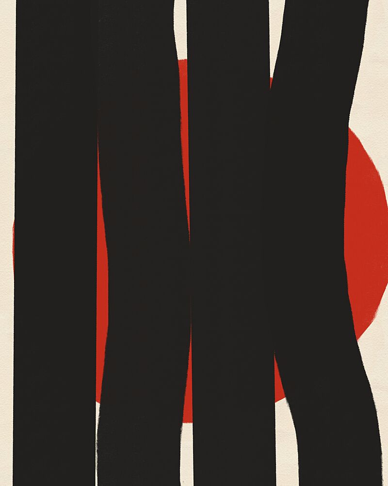 Bold Abstract Stripes art print by Deepthi S for $57.95 CAD