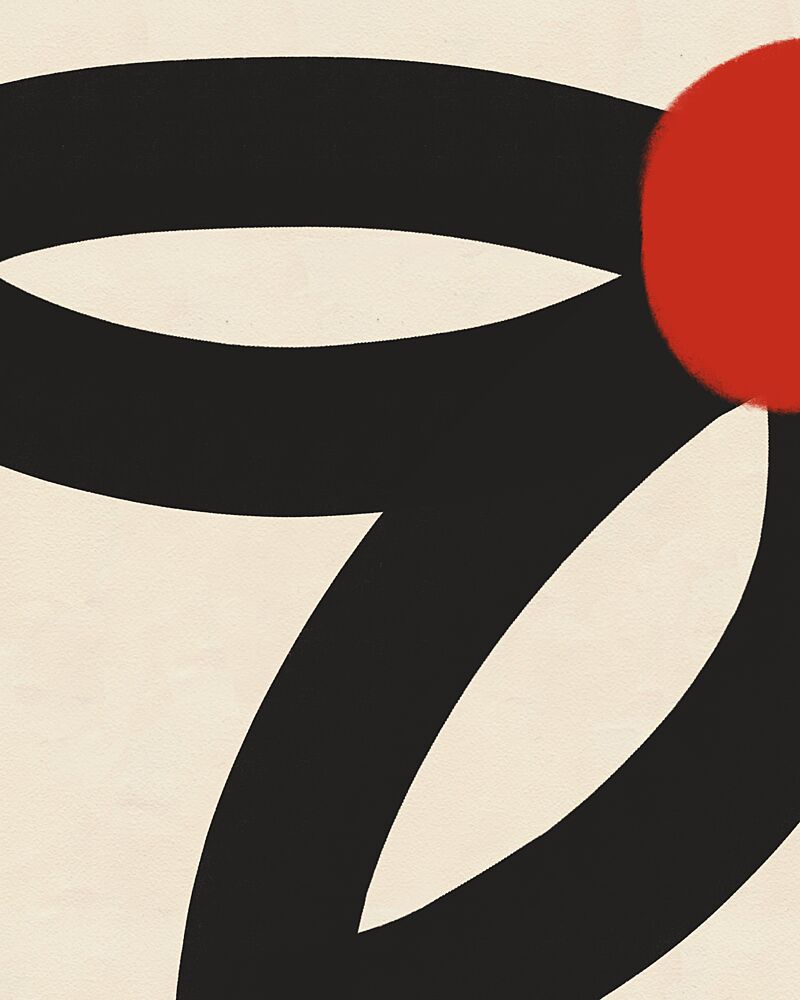 Abstract Red Black Flow art print by Deepthi S for $57.95 CAD
