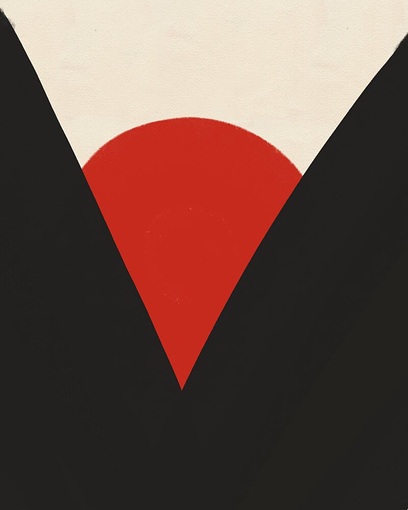 Abstract Mountain Sunscape art print by Deepthi S for $57.95 CAD