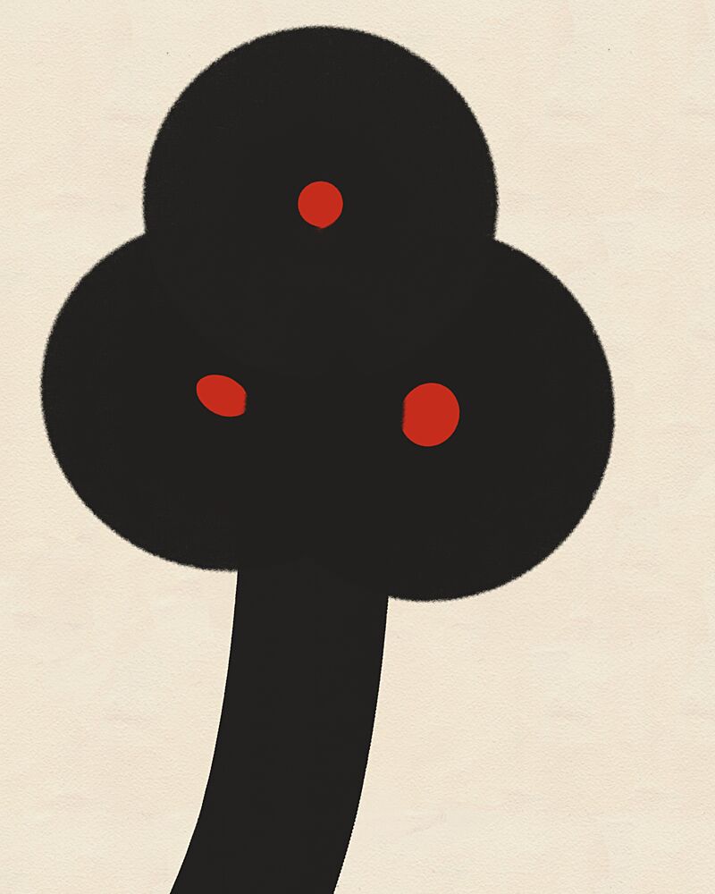 Minimalist Black Plant art print by Deepthi S for $57.95 CAD