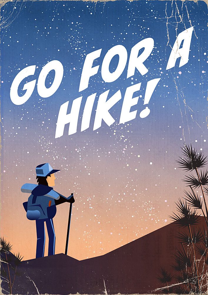 Go for a Hike art print by Nicholas for $57.95 CAD