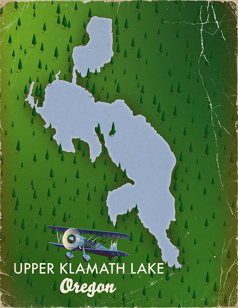 Upper Klamath Lake Oregon art print by Nicholas for $57.95 CAD