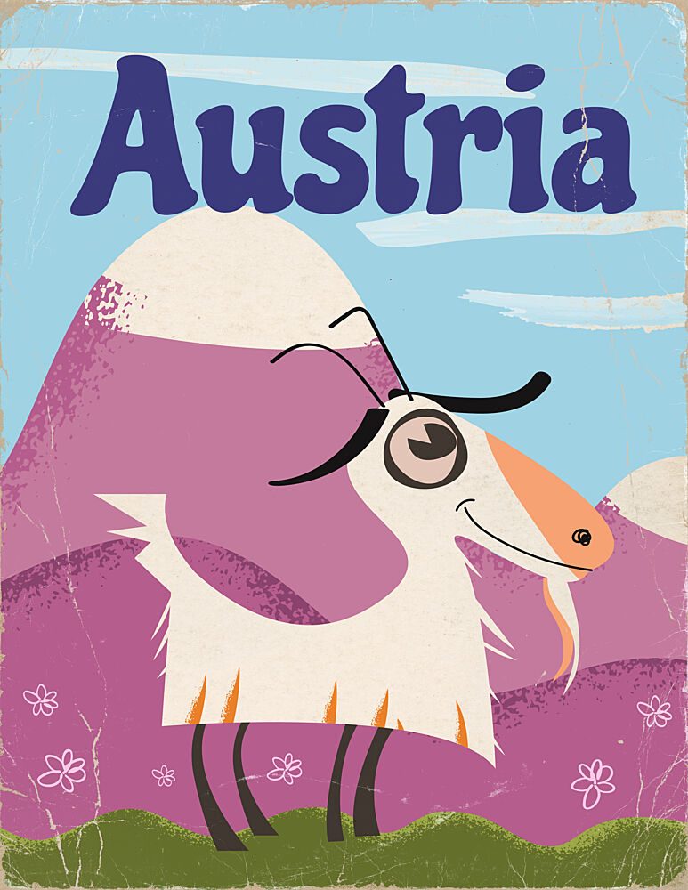 Austrian Mountain Goat art print by Nicholas for $57.95 CAD