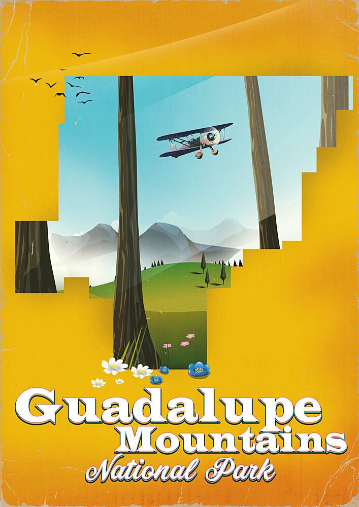 Biplane Mountain Flight art print by Nicholas for $57.95 CAD