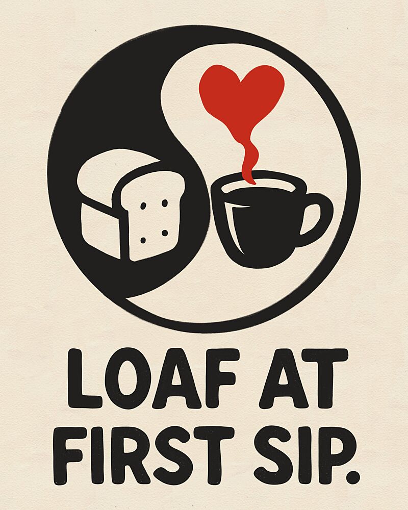 Loaf at First Sip art print by Deepthi S for $57.95 CAD