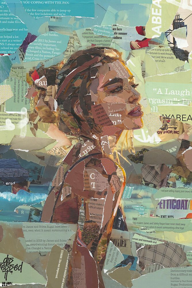 Sunlit Collage Woman art print by Thomas Chedeville for $57.95 CAD