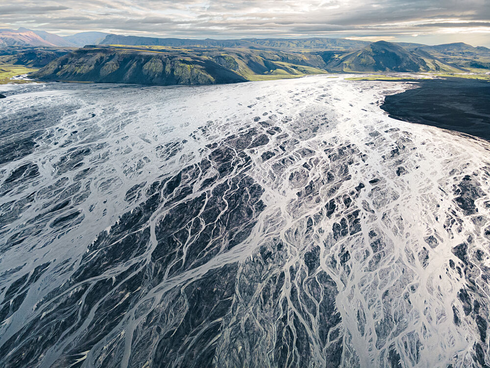 Vast Braided River Patterns art print by Bogdan Barbulescu for $57.95 CAD