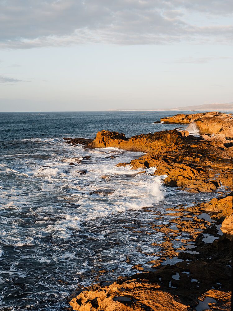Golden Hour Ocean Waves art print by Photolovers for $57.95 CAD