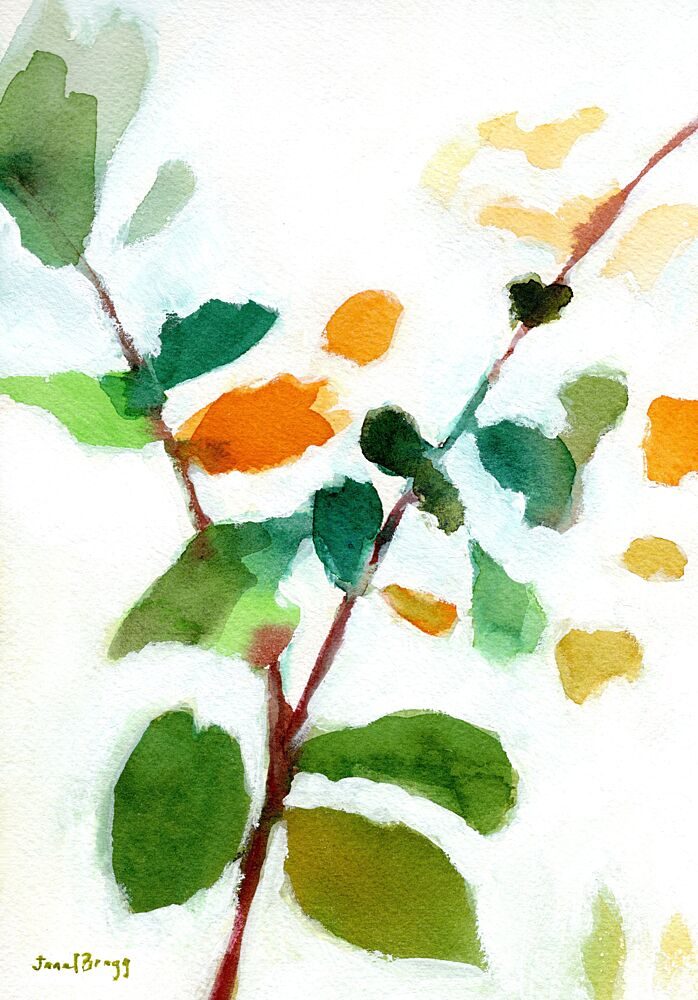 Vibrant Autumn Branches art print by Janel Bragg for $57.95 CAD