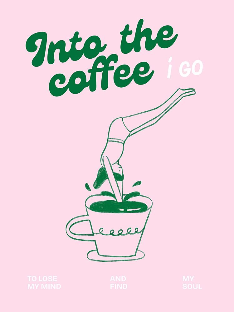 Coffee Dive art print by Ohkimiko for $57.95 CAD