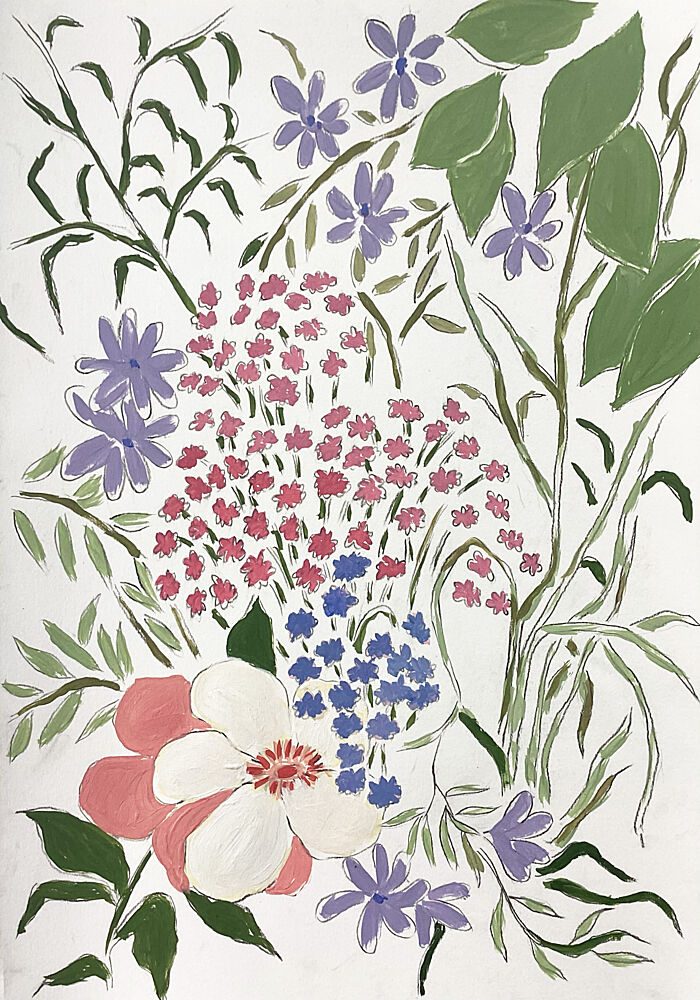 Colorful Garden Blossoms art print by Rushati Chowdhury for $57.95 CAD