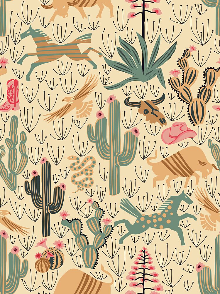 Southwestern Desert Whimsy art print by Annick for $57.95 CAD