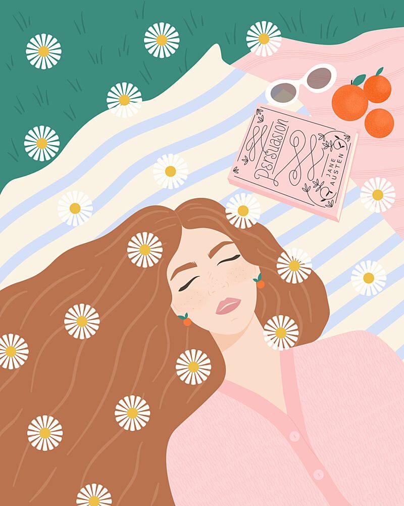 Relaxing Summer Picnic art print by Artprink for $57.95 CAD