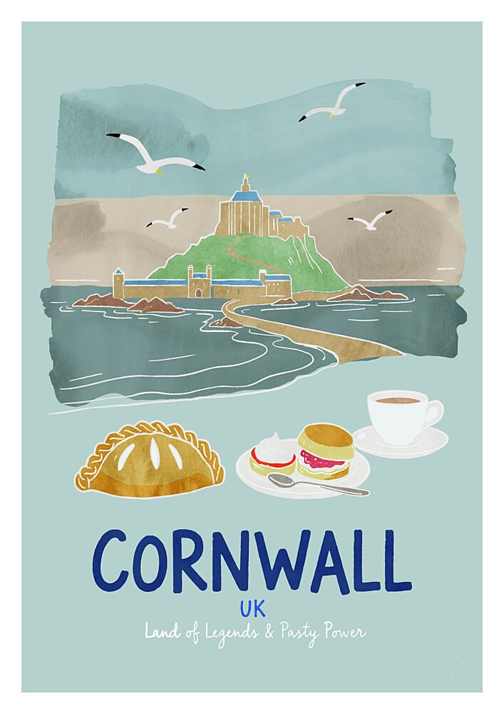 Iconic Cornwall Treats art print by Casa Cartissi for $57.95 CAD