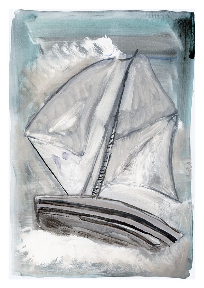 Abstract Sailing Journey art print by Cartissi for $57.95 CAD