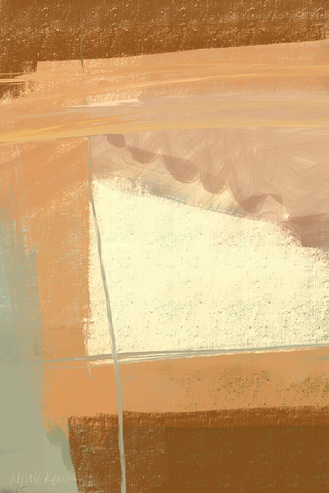Warm Earth Abstract Geometry art print by Nilesh Kulkarni for $57.95 CAD