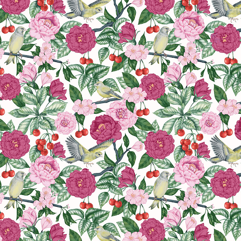 Charming Garden Birds art print by Julie Lesouef for $57.95 CAD