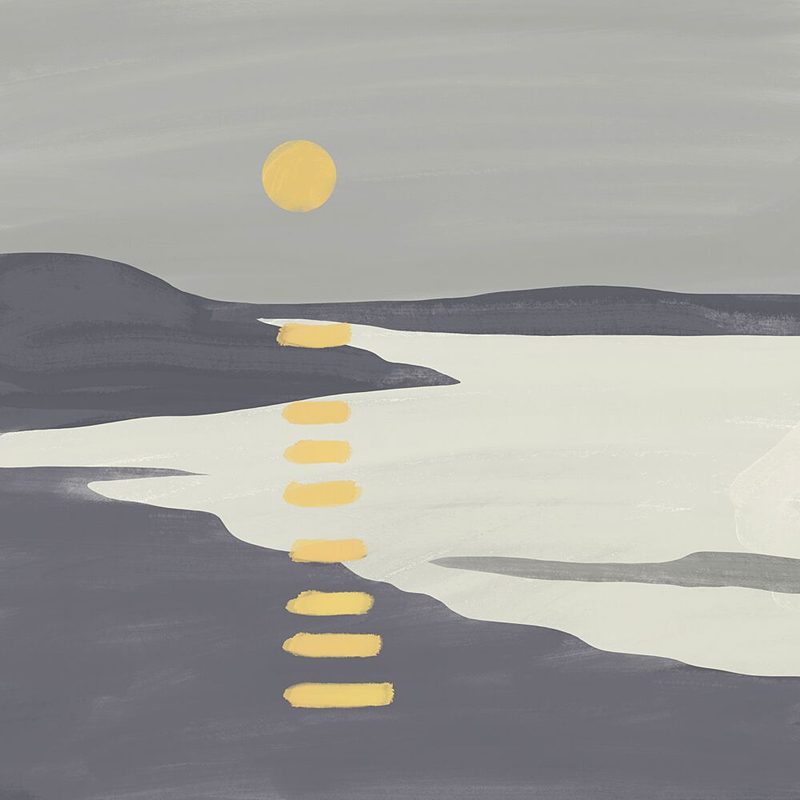 Golden Sun Reflection art print by Little Dean for $57.95 CAD