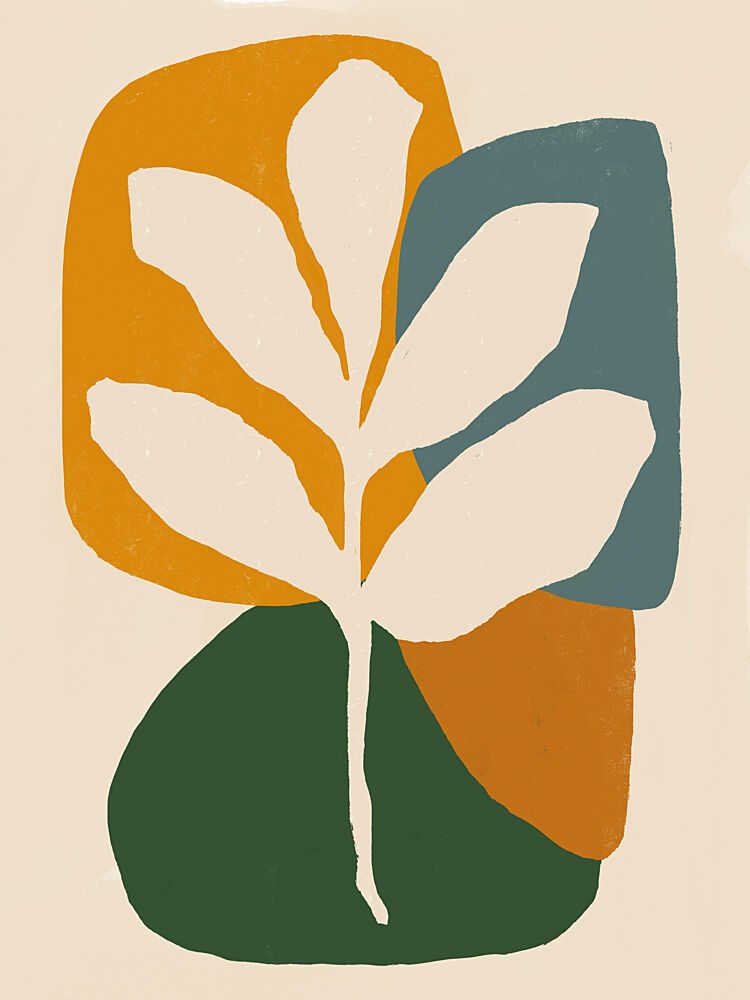 Abstract Organic Plant art print by Little Dean for $57.95 CAD