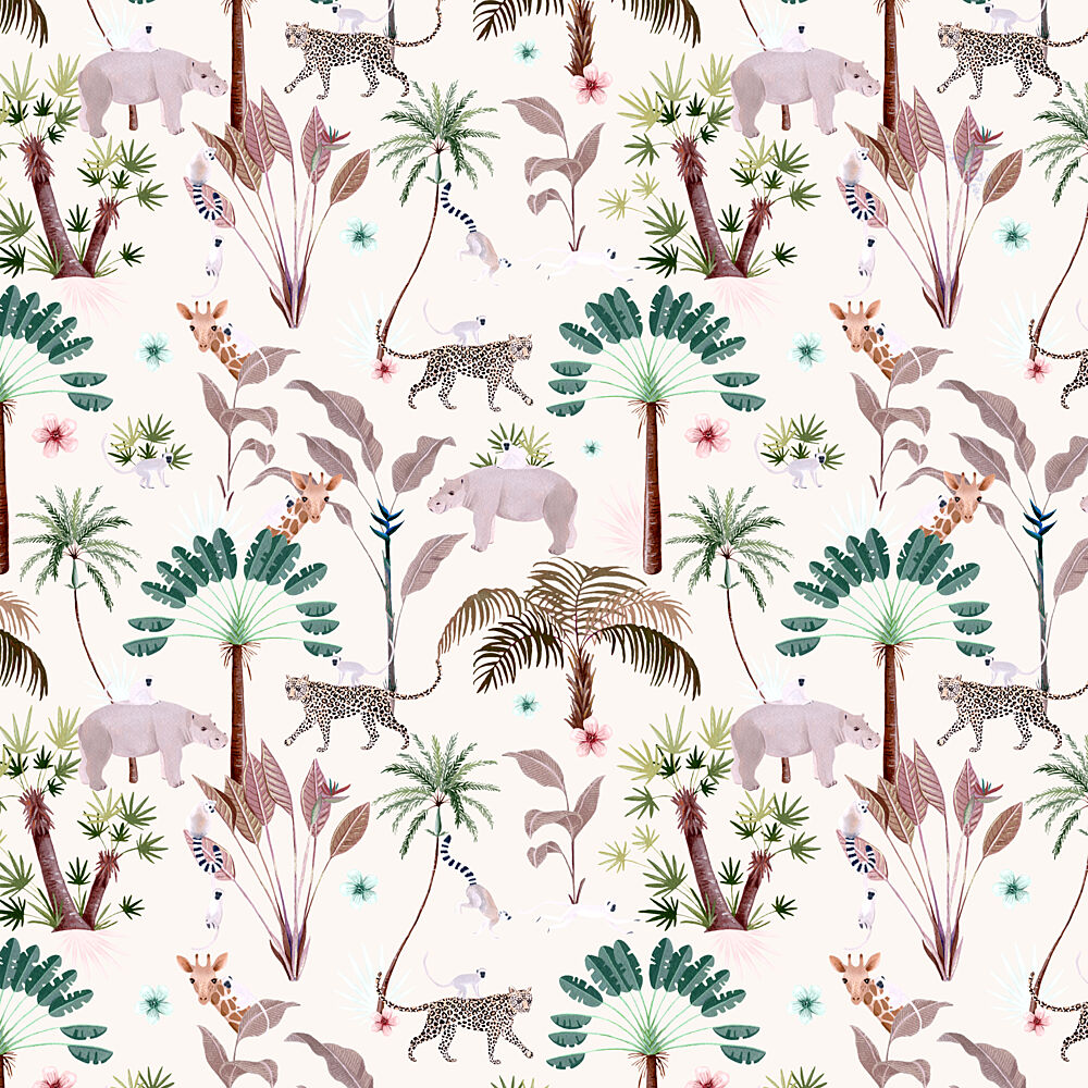 Playful Safari Friends art print by Julie Lesouef for $57.95 CAD