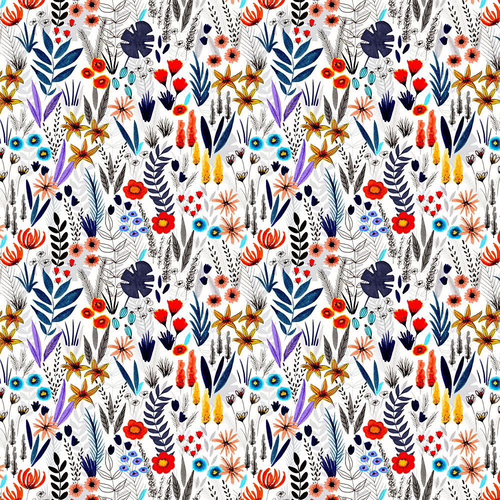 Botanical Fantasy Garden art print by Julie Lesouef for $57.95 CAD