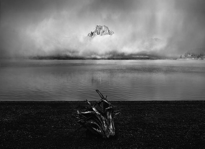 Misty Mountain Lake art print by John R Huang for $57.95 CAD