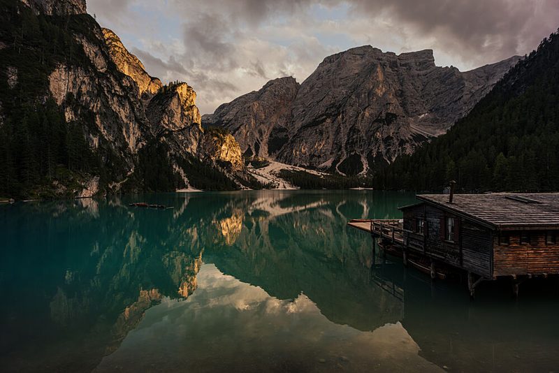Majestic Alpine Lake Reflections art print by Marco Tagliarino for $57.95 CAD