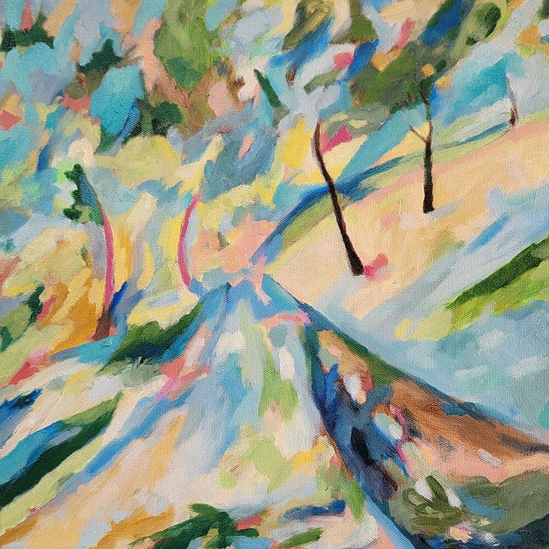 Vibrant Winding Path art print by Claire Whitehead for $57.95 CAD
