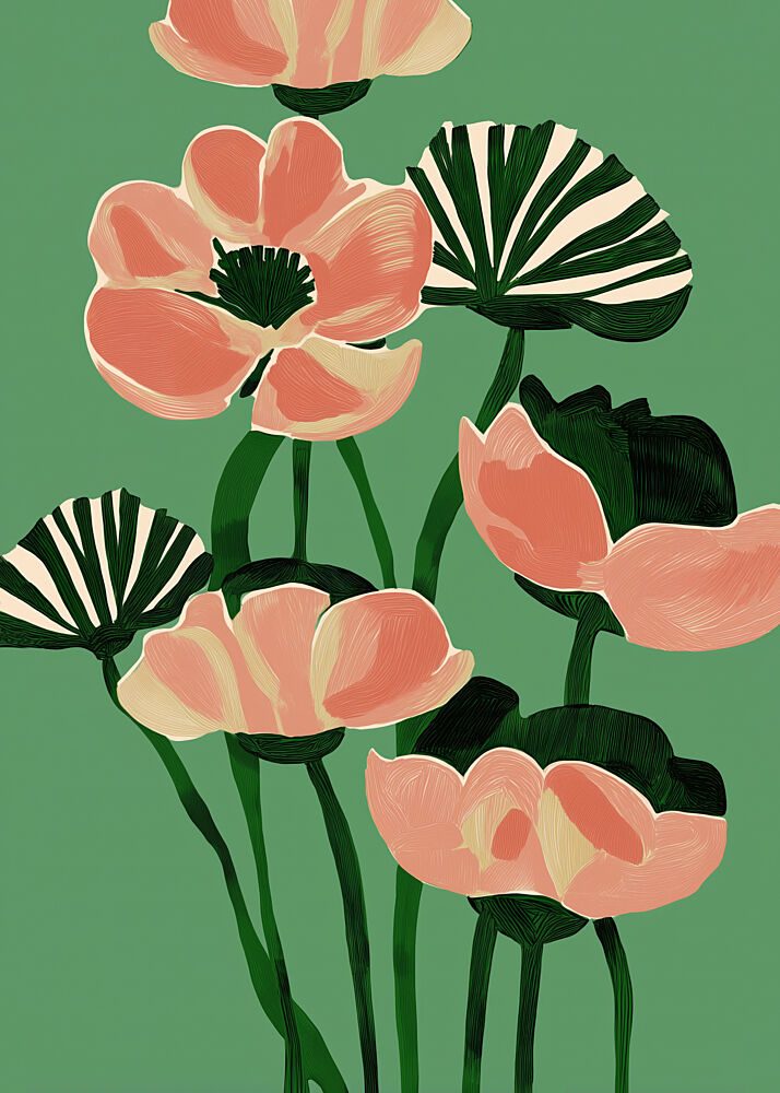 Elegant Peach Blossoms art print by City Art for $57.95 CAD