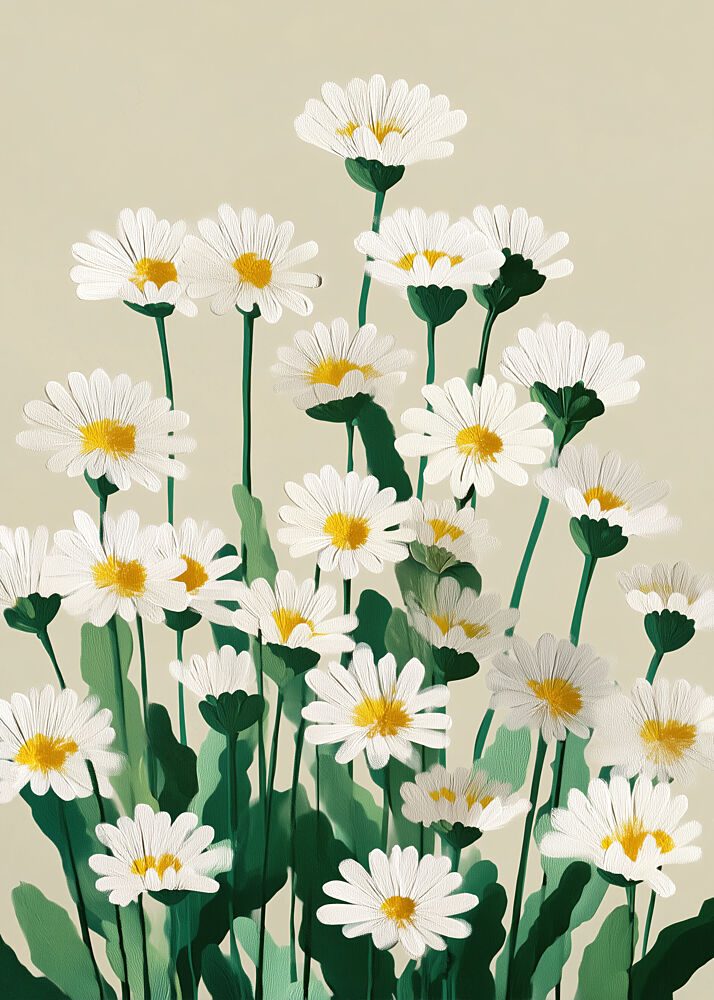 White Daisies in Bloom art print by City Art for $57.95 CAD