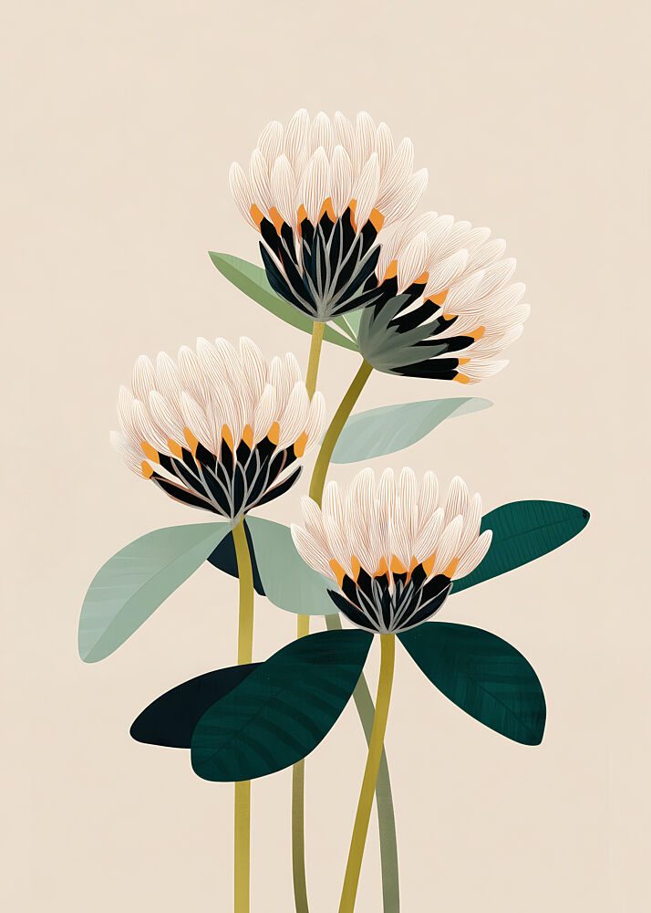 White Clover Blooms art print by City Art for $57.95 CAD